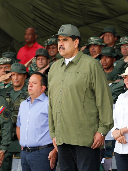 26.set.2017 - Nicolás Maduro, presidente da Venezuela, em solenidade do Exército venezuelano - Presidência da Venezuela/Divulgação