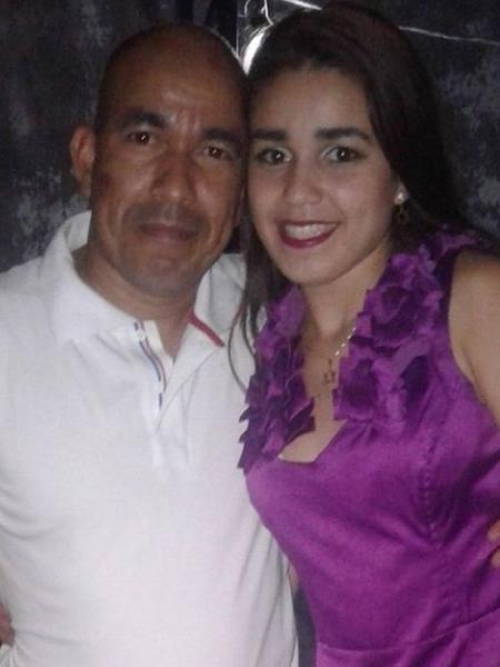 Wilson dos Santos Soares e a filha Raquel dos Santos Soares, assassinada após ser julgada por "tribunal do crime" - Arquivo pessoal