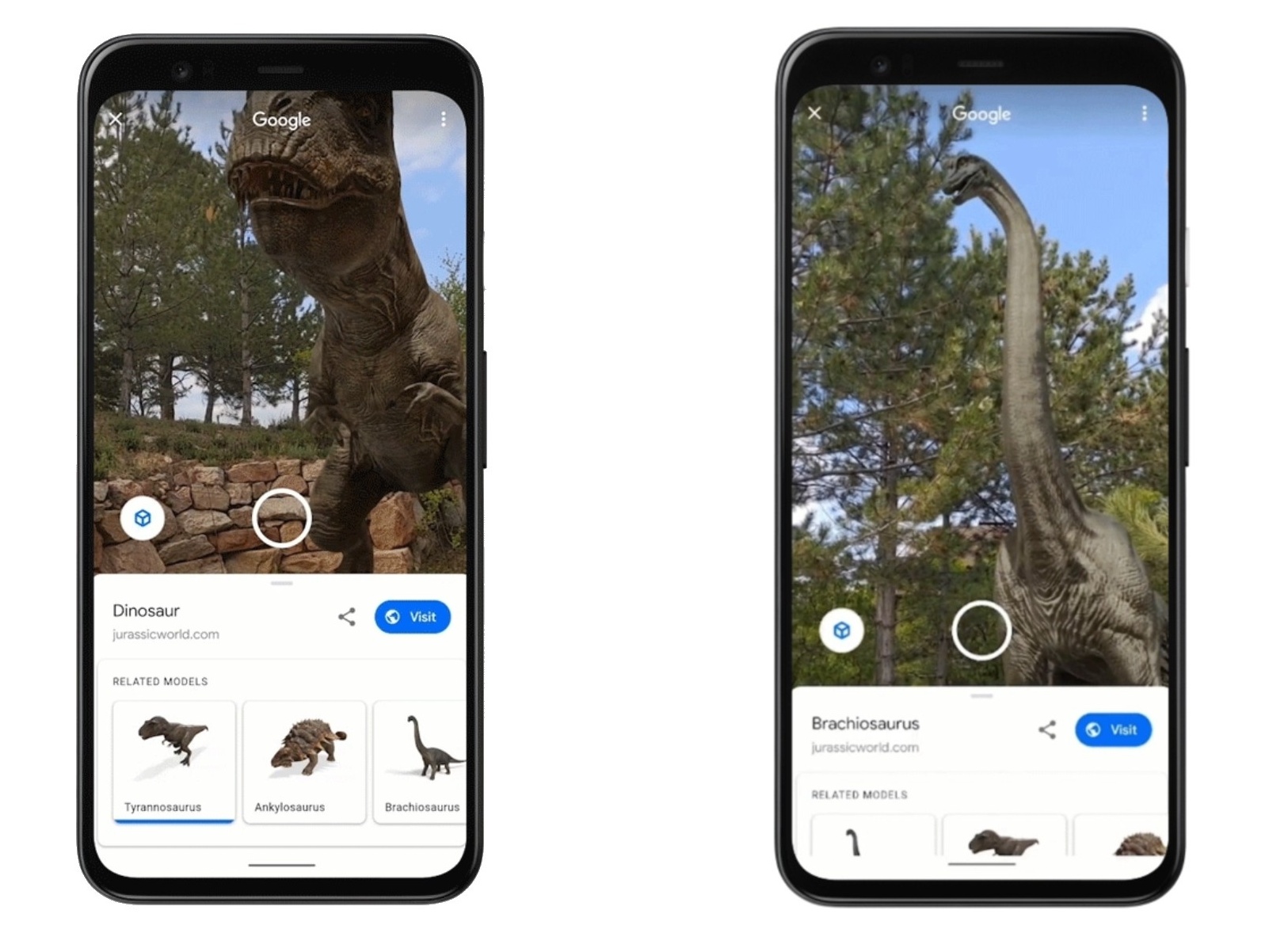 Realidade virtual do app do Google leva dinossauros de Jurassic