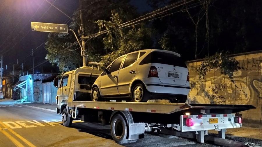 Mais de meio milhão de reais em multas: veículo foi apreendido em Guarulhos (SP) - Divulgação/Polícia Militar