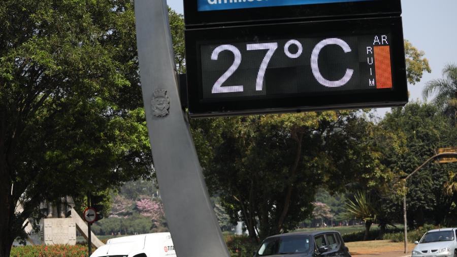 Termômetro deve registrar temperaturas mais baixas em São Paulo nesta terça (25)