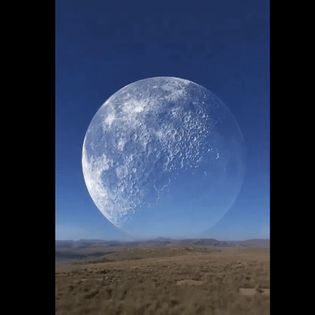 Vídeo garante que imagem da Lua gigante foi capturada no Ártico - Reprodução