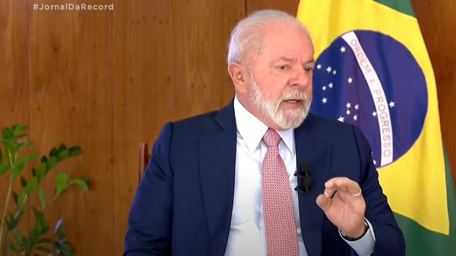 Lula em entrevista para o Jornal da Record