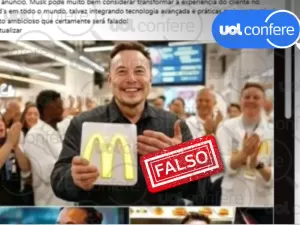 Elon Musk não comprou o McDonald's; post usa imagens criadas por IA