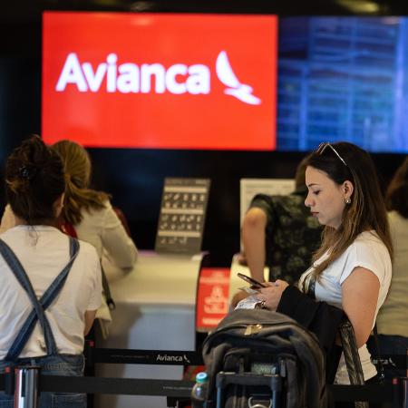 Check-in da Avianca no Aeroporto Internacional de São Paulo, em Guarulhos - Diego Padgurschi /UOL