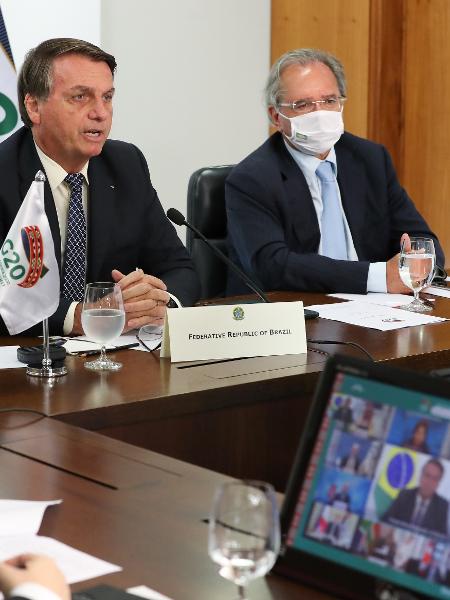 Presidente Jair Bolsonaro participa de videoconferência da cúpula do G20 - Marcos Corrêa/PR
