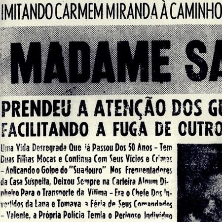 Manchete sobre a participação de João Francisco numa fuga penitenciária em 1955 - BIBLIOTECA NACIONAL