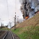 Apr 18.2022 - Attack near a railway line in Lviv, western Ukraine - Reproduction/Telegram/zalizni_zminy