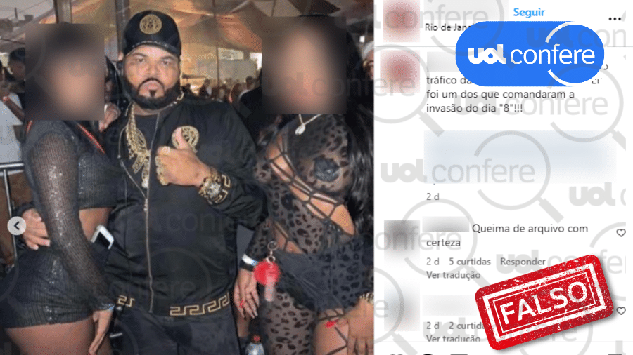 Traficante morto no Rio não liderou atos golpistas do 8 de janeiro