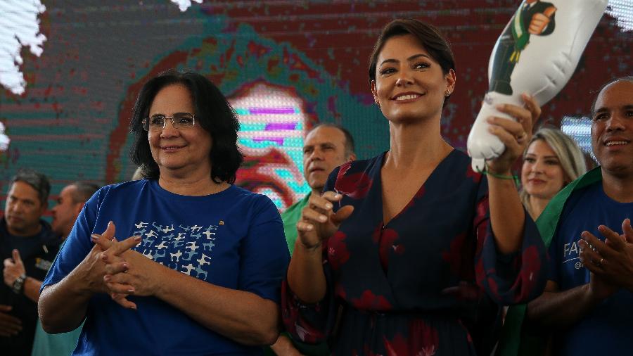 Damares e Michelle são as principais representantes para reforçarem candidaturas de mulheres de direita