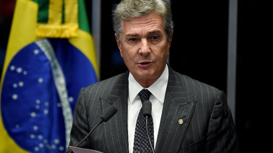 Collor durante votação do impeachment de Dilma, em 2016