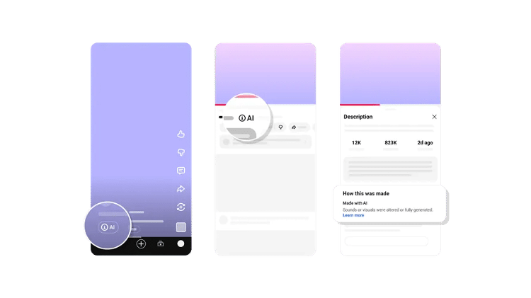 YouTube passará a ter rótulos para identificar conteúdos feitos com IA