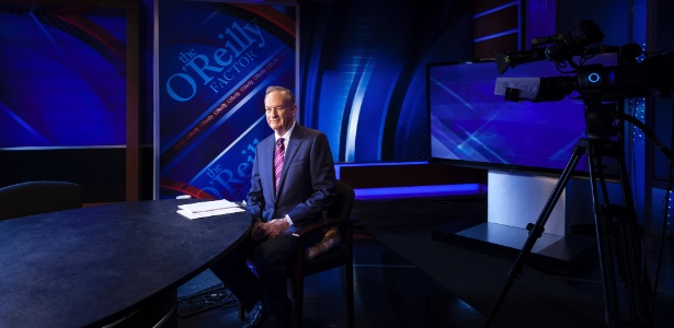 18.dez.2012 - Bill O"Reilly em seu estúdio na Fox News em Nova York - Robert Wright/The New York Times