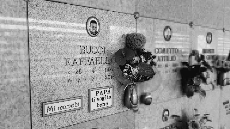 Túmulo de Raffaello Bucci, no cemitério de Cuneo - Lorenzo Bodrero/IRPI - Lorenzo Bodrero/IRPI