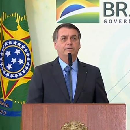 Bolsonaro durante evento de celebração ao Dia Internacional da Juventude - Reprodução/TV Brasil