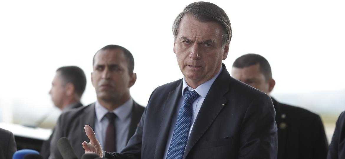Presidente Jair Bolsonaro durante coletiva de imprensa no Palácio da Alvorada, em Brasília - 02.set.2019 - Dida Sampaio/Estadão Conteúdo