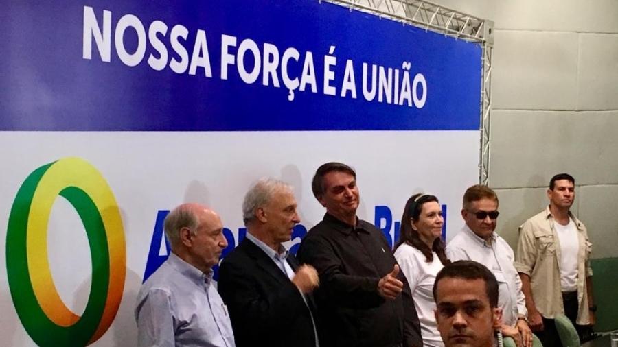 Bolsonaro em evento do Aliança pelo Brasil; partido tem menos de 10% das assinaturas necessárias  - Hanrrikson Andrade/UOL