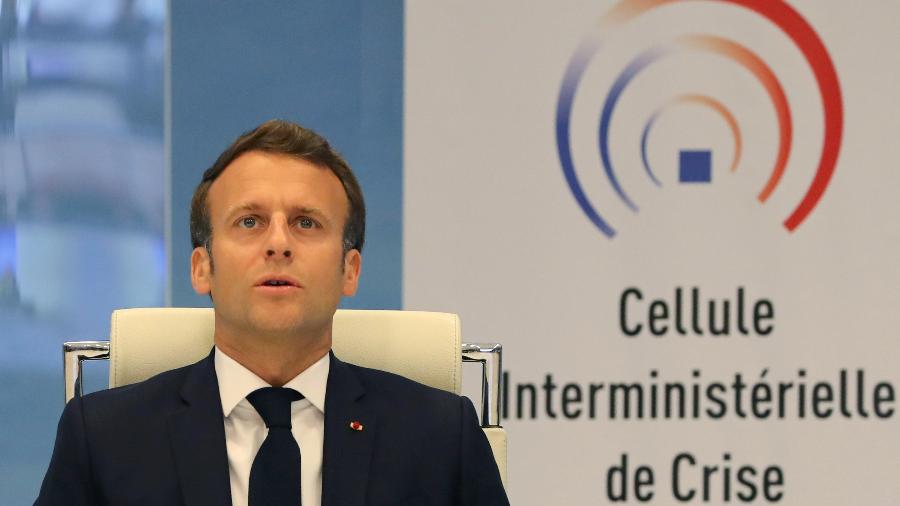 Presidente da França, Emmanuel Macron, em Paris - 