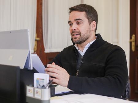 O governador do Rio Grande do Sul, Eduardo Leite, declarou voto em Bolsonaro em 2018 - Felipe Dalla Valle/Palácio Piratini