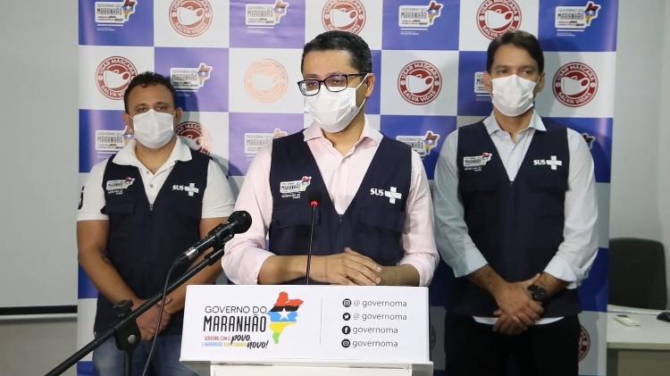 20.mai.2021 - Coletiva de imprensa da Secretaria de Saúde do Maranhão  - Divulgação/Secretaria de Estado da Saúde - Divulgação/Secretaria de Estado da Saúde