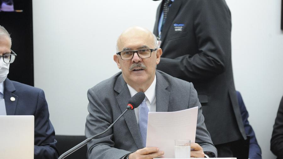 O ministro da Educação, Milton Ribeiro, que se apresentou à Câmara dos Deputados - Gustavo Sales/Câmara dos Deputados
