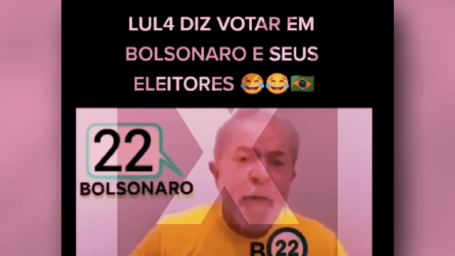 22.jul.2022 - Não é verdade que o ex-presidente Luiz Inácio Lula da Silva (PT) tenha declarado voto no presidente Jair Bolsonaro (PL) - Projeto Comprova