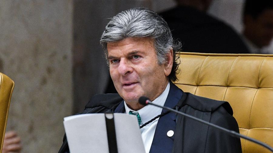27.set.2023 - O ministro Luiz Fux, do STF, durante sessão plenária do tribunal