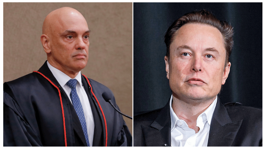 Alexandre de Moraes e Elon Musk travaram um embate cada qual em sua área, um na Justiça e outro, nas redes sociais