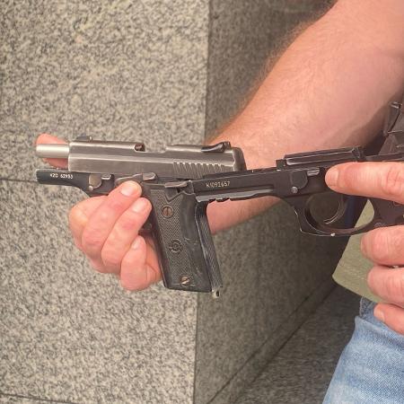 Arma do mesmo modelo de material extraviado da Guarda Civil de Cajamar