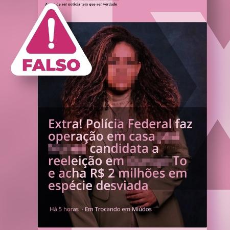 6.out.2024 - Não há registro de que a prefeita de Gurupi (TO) e candidata à reeleição, Josi Nunes (União), tenha sido alvo de operação da PF às vésperas das eleições