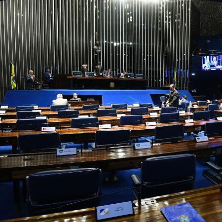 9.out.2024 - Plenário esvaziado em sessão do Senado Federal - Jefferson Rudy/Agência Senado