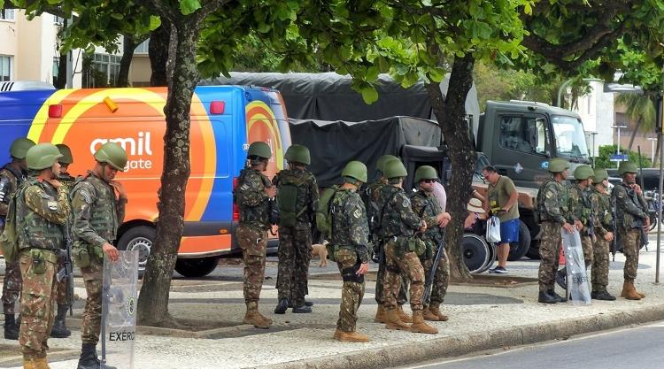 Segurança no Rio de Janeiro foi reforçada pelo Exército