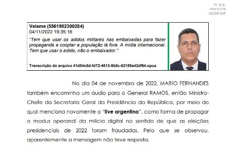 Mensagens expõem golpismo de general preso pela PF