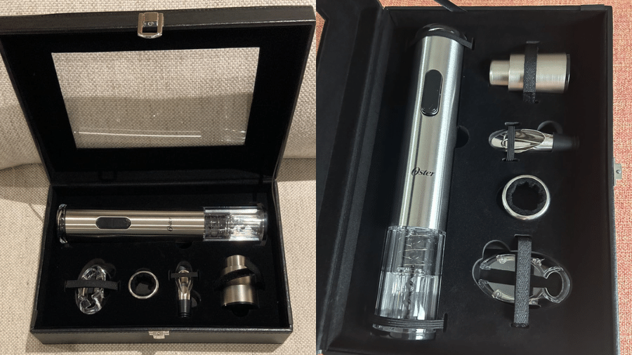 Kit com peças de inox que prometem praticidade para servir e armazenar vinho