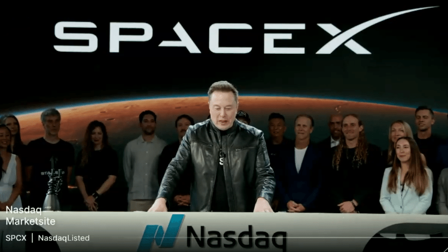 SpaceX estreia na Nasdaq com alta de mais de 20% em IPO recorde