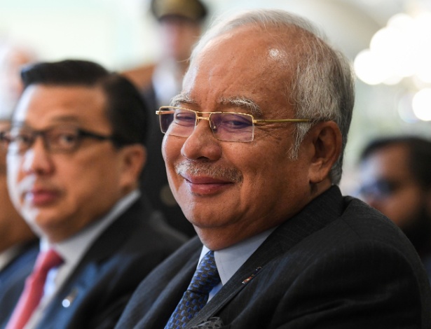 Najib Razak, primeiro-ministro da Malásia, está a pouco mais de uma década no poder - MOHD RASFAN/AFP