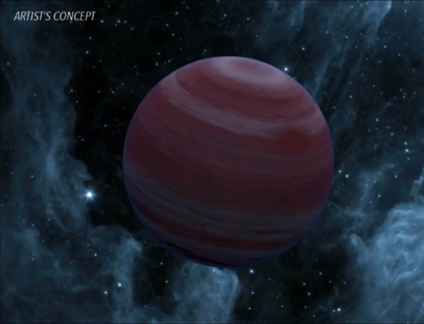 Conceito artístico mostra planeta descoberto pelo telescópio Kepler - BBC/Reprodução