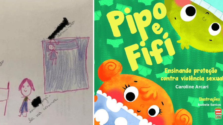 Desenho de menina após aula que citou livro "Pipo e Fifi" gerou denúncia contra avô - Divulgação