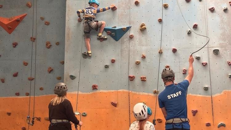 Center currently used by Ukrainian refugees, used by local schools for events - BBC - BBC