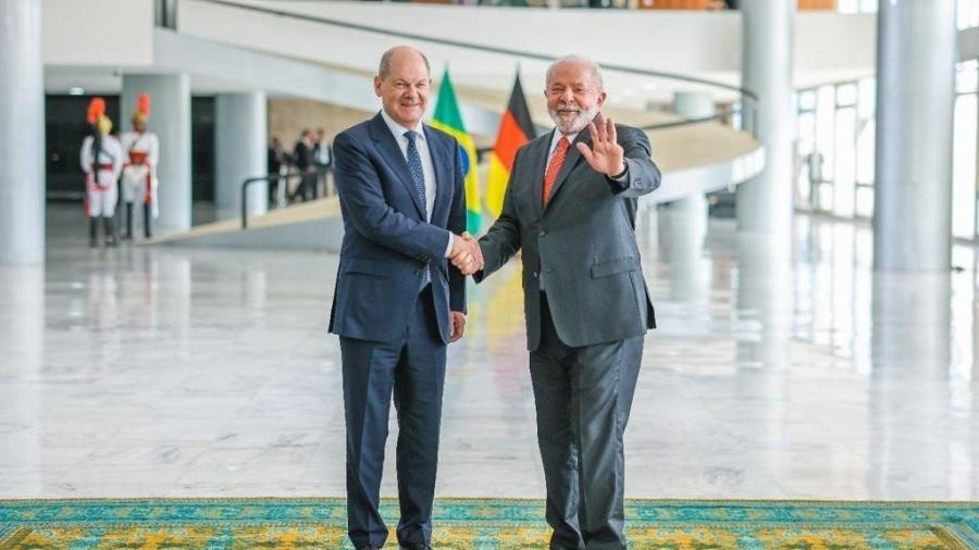 Lula e o chanceler alemão, Olaf Scholz