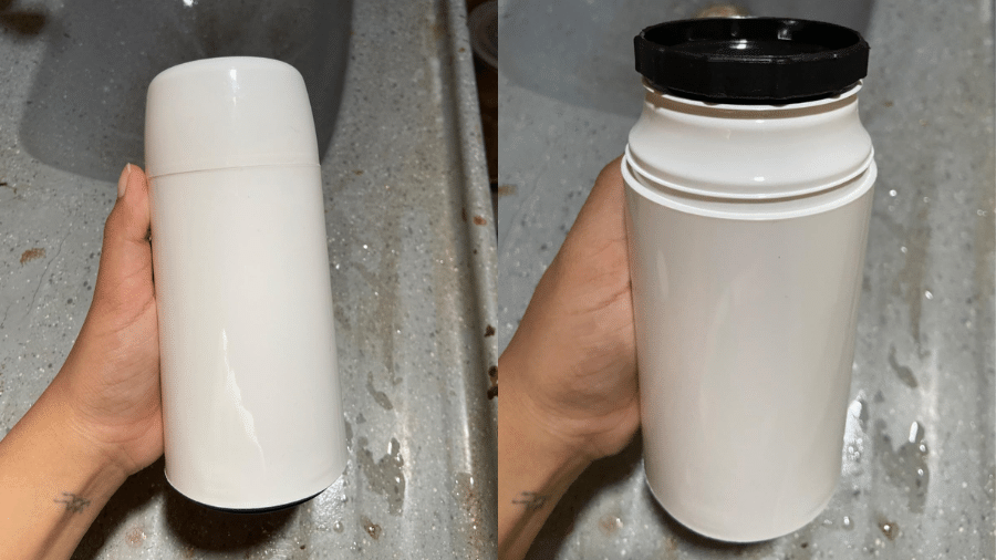 Garrafa térmica promete conservar temperatura de bebidas quentes e frias Garrafa térmica promete conservar temperatura de bebidas quentes e frias