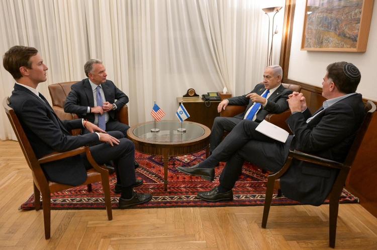 Netanyahu conversa com Steve Witkoff e Jared Kushner 