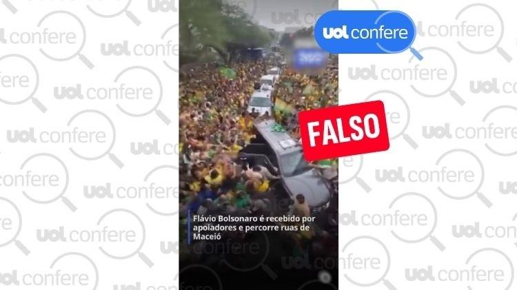 Eduardo Bolsonaro também compartilhou o vídeo descontextualizado 