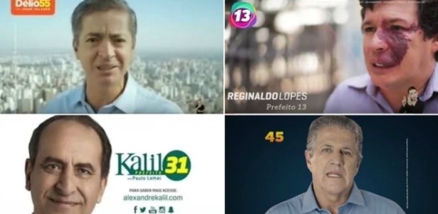 Nenhum dos quatro mais bem colocados na disputa pela prefeitura de Belo Horizonte exibe nome e logomarca de seu respectivo partido