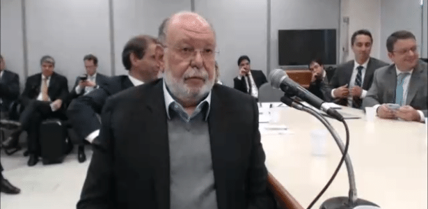 Léo Pinheiro, ex-presidente da construtora OAS, durante depoimento ao Moro - Reprodução