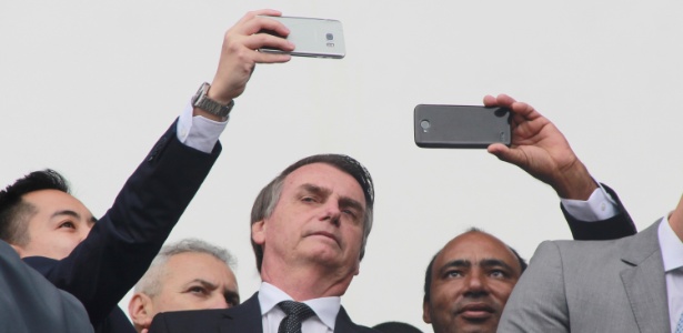 Bolsonaro em cerimônia de formatura de sargentos da PM em São Paulo, nesta sexta-feira