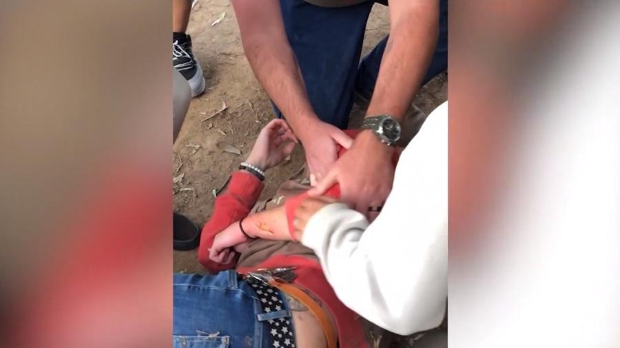Mulher atacada foi salva por outro visitante do zoológico - Reprodução/CBS47