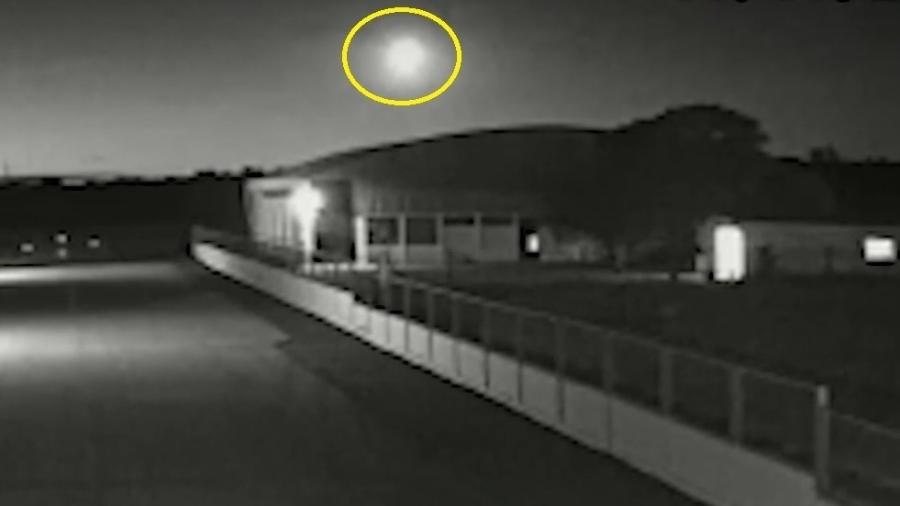 Empresário flagrou passagem do meteoro na região do aeródromo Santa Maria, em MS - Reprodução