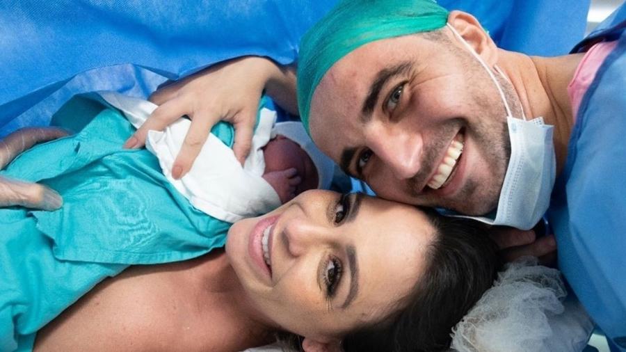 Sophia, filha de Aline Lima e Rafael Longuine, nasceu no dia 4 de novembro em Campinas - Reprodução/Redes Sociais