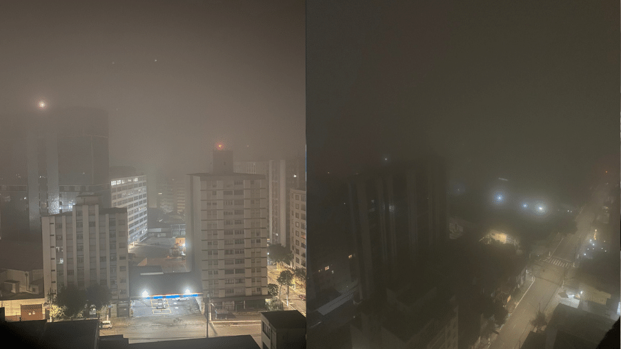 Visuais cobertos por neblina foram causados por excesso de umidade  - Reprodução/Twitter/@sergioricardoan/@momonga_pepe